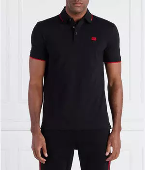 Футболка-поло Hugo Deresino232 Slim Fit, черный