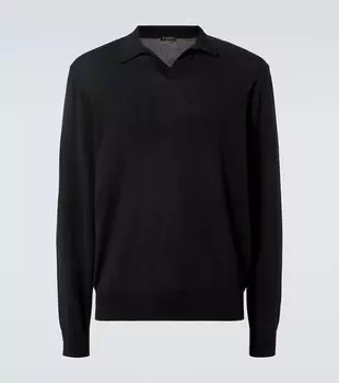 Футболка-поло из хлопка Амальфи Rubinacci, черный