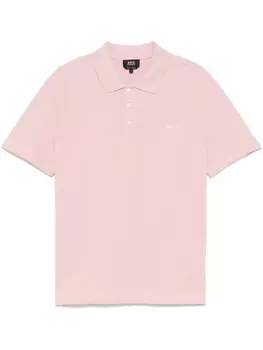 Футболка-поло из хлопка APC A.P.C., розовый