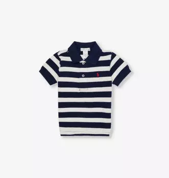 Футболка-Поло из хлопка с фирменной вышивкой для мальчика Polo Ralph Lauren, мультиколор