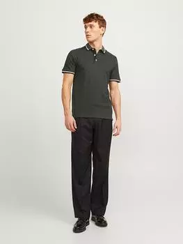 Футболка поло Jack & Jones, антрацит
