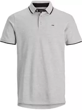 Футболка поло Jack & Jones, светло-серый