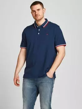 Футболка поло Jack & Jones, темно-синий