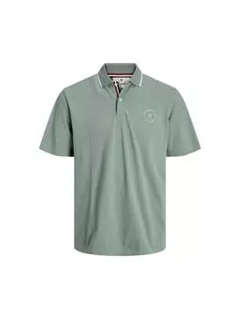 Футболка поло Jack & Jones, зеленый