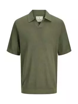 Футболка поло Jack & Jones, зеленый