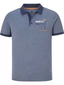 Футболка поло Jan Vanderstorm, цвет blau melange