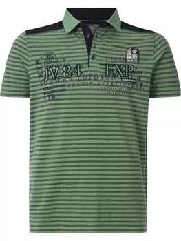 Футболка поло Jan Vanderstorm, цвет oliv gestreift