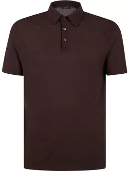 Футболка-поло кофейно-коричневого цвета Zanone, коричневый