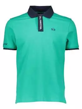 Футболка поло La Martina, бирюзовый