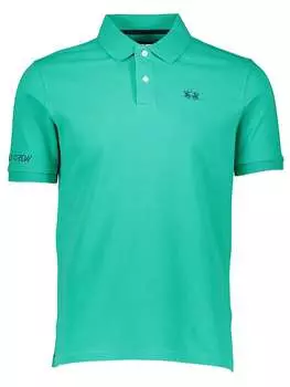 Футболка поло La Martina, бирюзовый