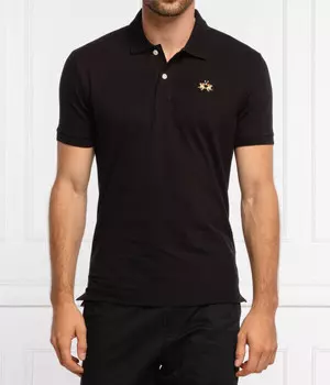 Футболка-поло La Martina Eduardo Slim Fit, черный