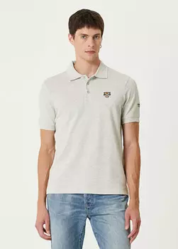 Футболка-Поло Lucky Tiger с воротником-поло Kenzo, серый