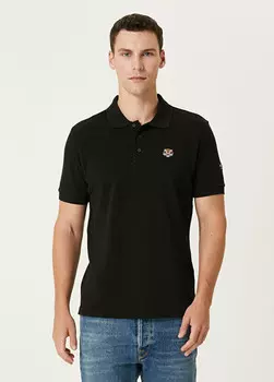 Футболка-Поло Lucky Tiger с воротником-поло Kenzo, черный