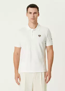 Футболка-Поло Lucky Tiger с воротником-поло Kenzo, белый