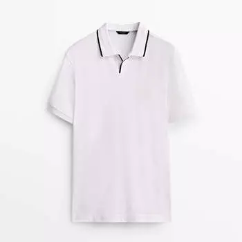 Футболка-поло Massimo Dutti, белый