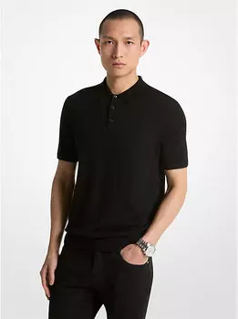 Футболка-поло Michael Kors Merino Wool, черный