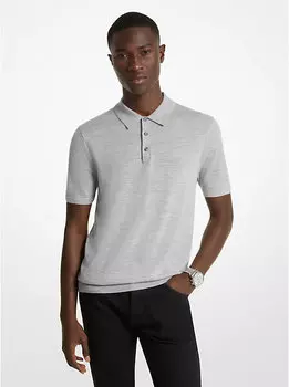 Футболка-поло Michael Kors Merino Wool, серый