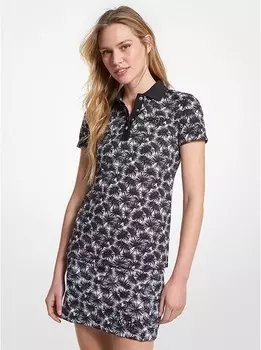 Футболка-поло MICHAEL Michael Kors Golf Printed Piqu, белый/черный