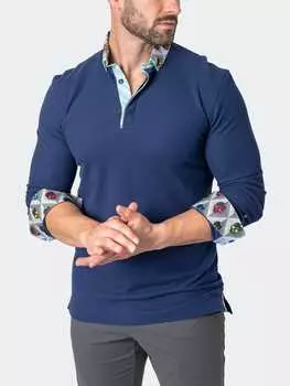 Футболка поло мужская MACEOO, синий