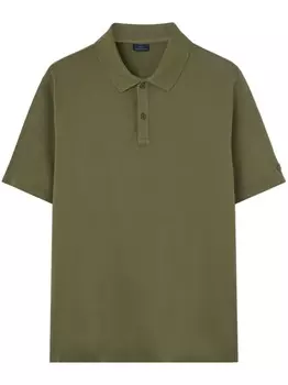 Футболка-поло Paul & Shark из хлопка, окрашенная в готовом виде, зеленый