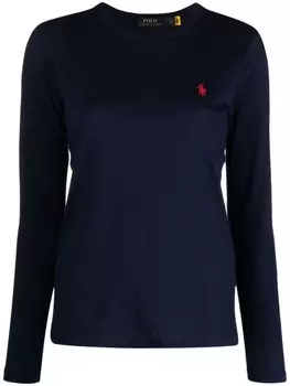 Футболка Polo Pony с длинными рукавами Polo Ralph Lauren, синий