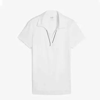 Футболка-поло Puma Kurzermeliges Golf Mit Paspel, белый
