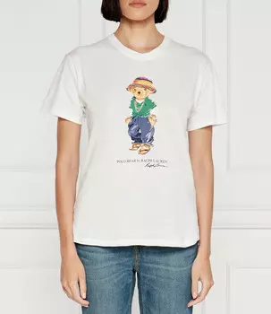 Футболка POLO RALPH LAUREN BEACH BEAR Regular Fit, белый