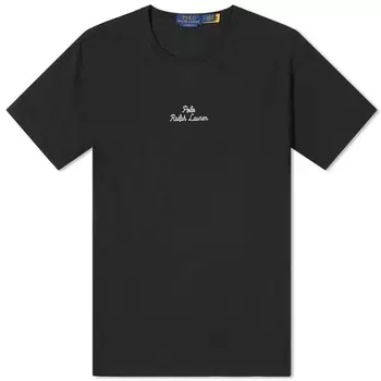 Футболка Polo Ralph Lauren Chain Stitch Logo, черный