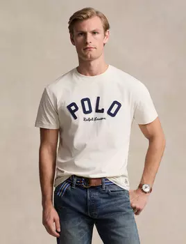 Футболка POLO RALPH LAUREN Classic fit, экрю