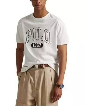 Футболка Polo Ralph Lauren Classic Fit Jersey Graphic T-Shirt, белый