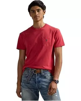 Футболка Polo Ralph Lauren Classic Fit Jersey Pocket T-Shirt, цвет Sunrise Red