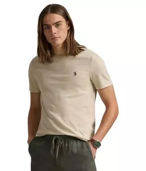 Футболка Polo Ralph Lauren Classic Fit Jersey Crewneck T-Shirt, цвет Expedition Dune Heather