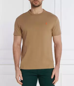 Футболка POLO RALPH LAUREN Classic fit, коричневый