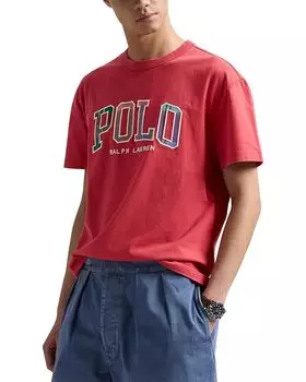 Футболка Polo Ralph Lauren Classic Fit Madras-logo Jersey T-shirt, цвет Starboard Red