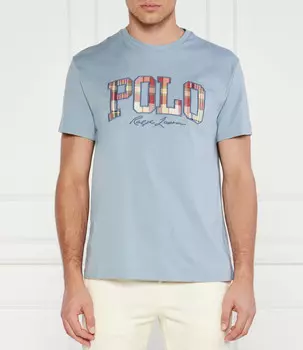 Футболка POLO RALPH LAUREN Classic fit, небесно-голубой