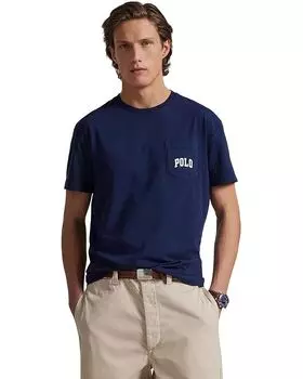 Футболка Polo Ralph Lauren Classic Fit Polo Bear Jersey T-Shirt, цвет Newport Navy/Heritage Bear