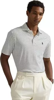 Футболка Polo Ralph Lauren Classic Fit Soft Cotton Polo Shirt, цвет White/Refined Navy