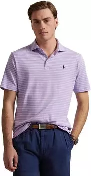 Футболка Polo Ralph Lauren Classic Fit Soft Cotton Polo Shirt, цвет Powder Purple/White