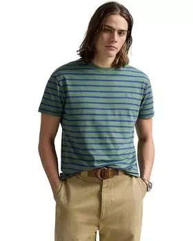 Футболка Polo Ralph Lauren Classic Fit Striped Jersey T-Shirt, цвет Fatigue/Old Royal
