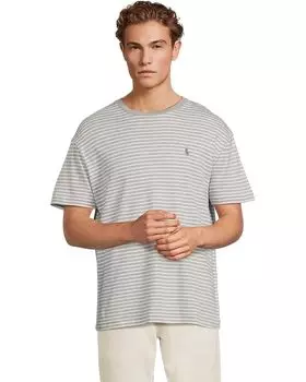 Футболка Polo Ralph Lauren Classic Fit Striped Soft Cotton T-Shirt, цвет Andover Heather/White