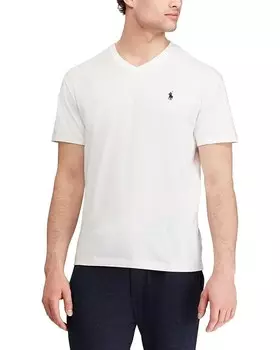 Футболка Polo Ralph Lauren Classic Fit V-Neck, белый