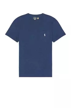 Футболка Polo Ralph Lauren Crewneck Pocket, цвет Derby Blue Heather