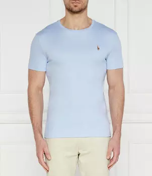 Футболка POLO RALPH LAUREN Custom fit, небесно-голубой