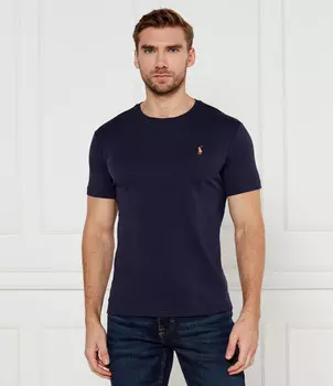 Футболка POLO RALPH LAUREN custom slim fit, темно-синий