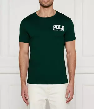 Футболка POLO RALPH LAUREN Custom slim fit, цвет verde bottiglia