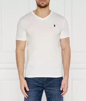 Футболка Polo Ralph Lauren Custom Slim Fit, белый