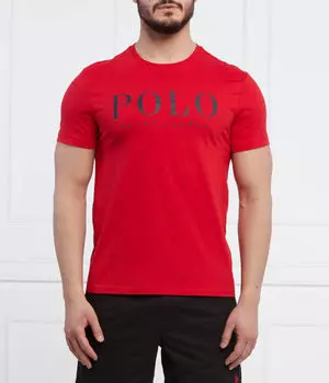 Футболка Polo Ralph Lauren Custom Slim Fit с логотипом, красный