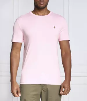 Футболка Polo Ralph Lauren Custom Slim Fit, розовый