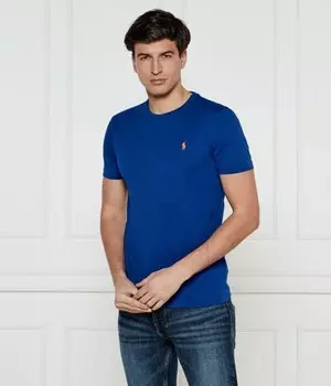 Футболка Polo Ralph Lauren Custom Slim Fit, синий
