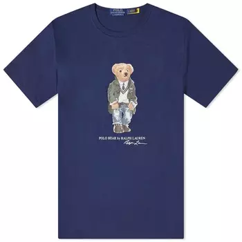 Футболка Polo Ralph Lauren Heritage Bear, темно-синий